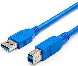 Кабель (шлейф) Atcom USB 3.0 AM/BM 1.8м Blue - фото Кабель (шлейф) Atcom USB 3.0 AM/BM 1.8м Blue