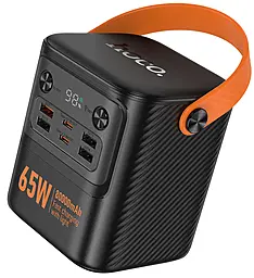Повербанк Hoco J152 Pro Tough 65W 80000mAh Black - фото Повербанк Hoco J152 Pro Tough 65W 80000mAh Black