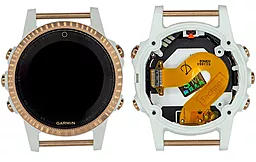 Дисплей (екран) для розумних годинників Garmin Fenix 5S Plus з тачскріном і рамкою, Gold