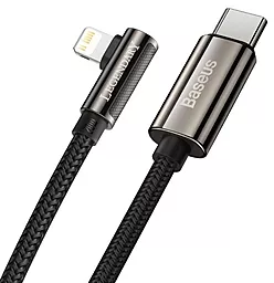 Кабель USB PD Baseus Legend Elbow 20W USB Type-C - Lightning Cable Black (CATLCS-01) - миниатюра 2