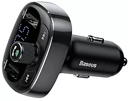 Автомобильное зарядное устройство с FM-модулятором Baseus T-Typed S-0 lite 9 MP3 Car Charger Black (CCALL-TM01 / CCMT000301) - миниатюра 5