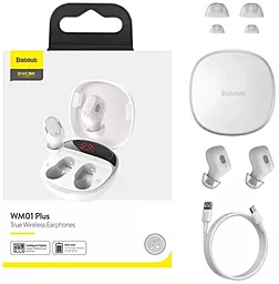 Навушники Baseus Encok WM01 Plus White (NGWM01P-02) - мініатюра 5