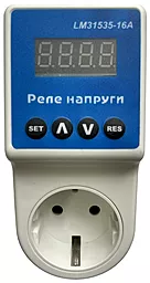 Реле напряжения в розетку LEMANSO 16А (LM31535-16A)