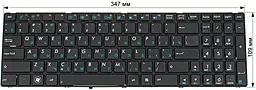 Клавіатура для ноутбуку Asus K52D (04GN0K1KRU00-1) RU/ENG з рамкою (K52 version) Black - мініатюра 3 Клавіатура для ноутбуку Asus K52D (04GN0K1KRU00-1) RU/ENG з рамкою (K52 version) Black - мініатюра 3