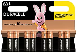 Батарейки Duracell AA/LR06 Basic BL 8шт - фото Батарейки Duracell AA/LR06 Basic BL 8шт