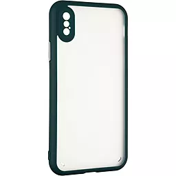 Чехол Gelius Bumper Mat Case New для iPhone X, iPhone XS  Green - миниатюра 2