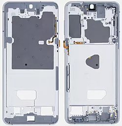 Рамка для дисплея Samsung Galaxy S21 Plus G996 Phantom Silver - фото Рамка для дисплея Samsung Galaxy S21 Plus G996 Phantom Silver