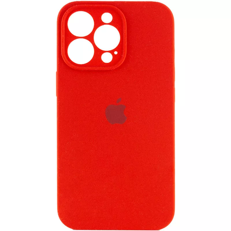 Чехол Silicone Case Full Camera для Apple iPhone 14 Pro Red - фото 1