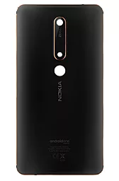 Задняя крышка корпуса Nokia 6.1 Dual Sim TA-1043 / TA-1050, со стеклом камеры Original Black