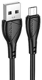 Кабель Borofone BX121 USB-A - micro USB 12w 2.4a 1м cable Black