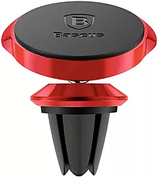 Тримач магнітний Baseus Small Ears Series Magnetic Car Air Vent Mount Red (SUER-A09) - фото Тримач магнітний Baseus Small Ears Series Magnetic Car Air Vent Mount Red (SUER-A09)