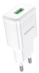 Сетевое зарядное устройство с быстрой зарядкой Borofone BA59A Heavenly 18w QC3.0 home charger white - фото Сетевое зарядное устройство с быстрой зарядкой Borofone BA59A Heavenly 18w QC3.0 home charger white