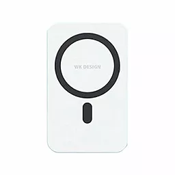 Повербанк WK Design Magnet 5000mAh Wireless (WP-215-WH) 20W White - фото Повербанк WK Design Magnet 5000mAh Wireless (WP-215-WH) 20W White
