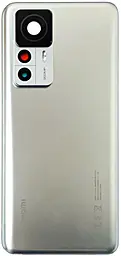Задняя крышка корпуса Xiaomi 12T Pro со стеклом камеры Original Silver - фото Задняя крышка корпуса Xiaomi 12T Pro со стеклом камеры Original Silver
