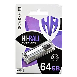 Флешка Hi-Rali Corsair Series 64GB USB 2.0 (HI-64GBCORSL) Silver
