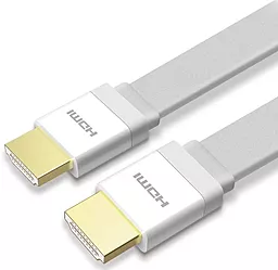 Видеокабель Veron HDMI Slim High-Speed with Ethernet V2.0 2m White