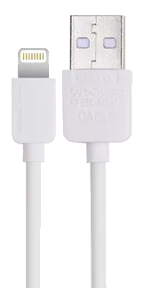 Кабель Remax Light USB-A - Lightning 12w 2.4a 1м cable White (RC-006i) - фото 1