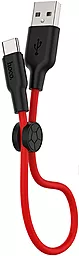 Кабель Hoco X21 Plus Silicone USB-A - Type-C 15w 3a 0.25м cable Red - мініатюра 3 Кабель Hoco X21 Plus Silicone USB-A - Type-C 15w 3a 0.25м cable Red - мініатюра 3