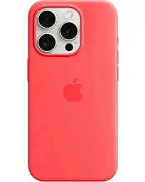 Чехол Silicone Case Full with MagSafe and SplashScreen для Apple iPhone 15 Guava - фото Чехол Silicone Case Full with MagSafe and SplashScreen для Apple iPhone 15 Guava