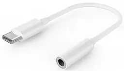 Аудіо-перехідник Cablexpert M-F USB Type-C -> AUX 3.5 mm white (A-CM-3.5F-01) - фото Аудіо-перехідник Cablexpert M-F USB Type-C -> AUX 3.5 mm white (A-CM-3.5F-01)