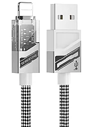 Кабель USB Borofone BU42 Octavia 12w 2.4a 1.2m Lightning cable gray