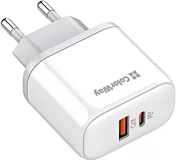 Сетевое зарядное устройство ColorWay 45w PD USB-C/USB-A ports charger white (CW-CHS042PD-WT) - фото Сетевое зарядное устройство ColorWay 45w PD USB-C/USB-A ports charger white (CW-CHS042PD-WT)