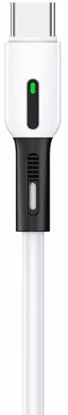 Кабель Usams U51 Silicone USB-A - Type-C 10w 1м cable White - фото 2