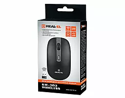 Комп'ютерна мишка REAL-EL RM-303 Wireless Black - мініатюра 4