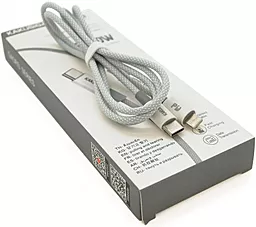 Кабель USB PD iKaku KSC-723 GAOFEI 20W USB Type-C - Lightning Cable Silver