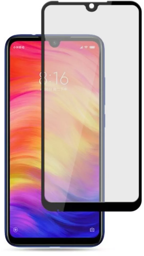 Защитное стекло 1TOUCH Matte Xiaomi Redmi Note 7, Note 7 Pro, Note 7S Black - фото 1