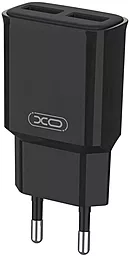 Сетевое зарядное устройство XO L92C 2USB/2.4A Black