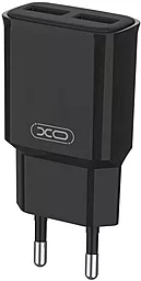 Сетевое зарядное устройство XO L92C 2.4a 2xUSB-A ports charger black - фото Сетевое зарядное устройство XO L92C 2.4a 2xUSB-A ports charger black