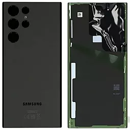 Задняя крышка корпуса Samsung Galaxy S23 Ultra S918 со стеклом камеры Phantom Black