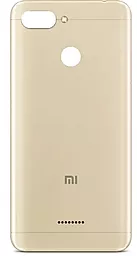 Задняя крышка корпуса Xiaomi Redmi 6 на 2 Sim карты Gold - фото Задняя крышка корпуса Xiaomi Redmi 6 на 2 Sim карты Gold