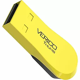 Флешка Verico USB 2.0 16Gb Thumb (1UDOV-P1YBG3-NN) Yellow - фото Флешка Verico USB 2.0 16Gb Thumb (1UDOV-P1YBG3-NN) Yellow