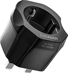 Мережевий перехідник Global universal adapter UK to EU black (ECTZH-YCC01-Z) Essager - фото Мережевий перехідник Global universal adapter UK to EU black (ECTZH-YCC01-Z) Essager