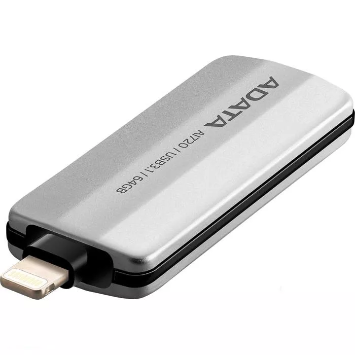 Флешка ADATA 64GB AI720 USB 3.1 (AAI72064GCGY) Grey - фото 2