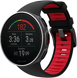 Смарт-годинник Polar VANTAGE V (90072459) Black Titan/Red - фото Смарт-годинник Polar VANTAGE V (90072459) Black Titan/Red