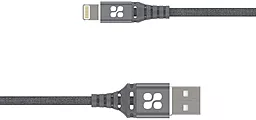 Кабель Promate USB-A - Lightning 12w 2.4a 1.2м cable Grey - миниатюра 2 Кабель Promate USB-A - Lightning 12w 2.4a 1.2м cable Grey - миниатюра 2