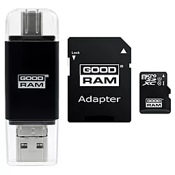 Карта памяти GooDRam microSDHC 16GB Class 10 UHS-I U1 + SD-адаптер (M1A5-0160R11)
