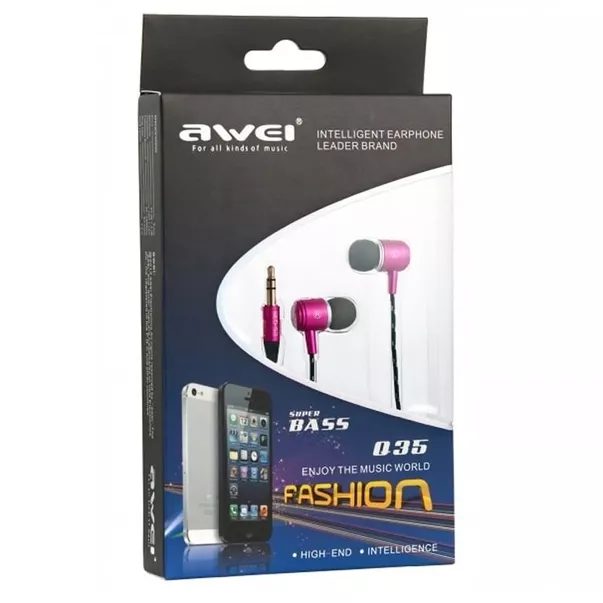 Наушники Awei ES-Q35 Pink - фото 2