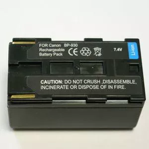 Акумулятор для відеокамери Canon BP-930 (4100 mAh) DV00DV1017 PowerPlant - фото 1