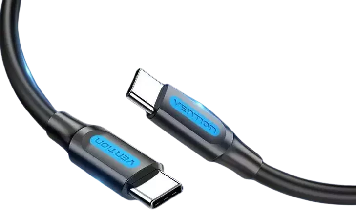 Кабель Vention USB Type-C - Type-C 100w 5a 1.5м PD cable Black (COTBG) - фото 3