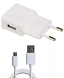 Сетевое зарядное устройство Grand-X 1a home charger + micro USB cable white (CH-765UMB) - фото Сетевое зарядное устройство Grand-X 1a home charger + micro USB cable white (CH-765UMB)