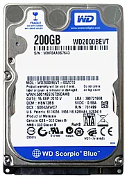 Жорсткий диск для ноутбука Western Digital Scorpio Blue 200 GB 2.5 (WD2000BEVT)