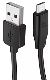 Кабель Hoco X1 Rapid USB-A - micro USB 12w 2.4a 1м cable Black - миниатюра 2 Кабель Hoco X1 Rapid USB-A - micro USB 12w 2.4a 1м cable Black - миниатюра 2