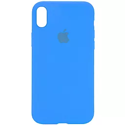 Чехол Silicone Case Full для Apple iPhone XS Max Blue