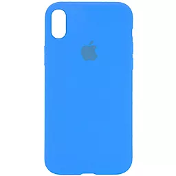 {"ru": "Чехол", "uk": "Чохол"} Silicone Case Full для Apple iPhone XS Max Blue