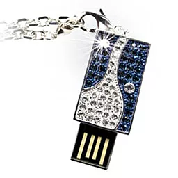 Флешка Pretec Sparkling 16GB (V3U16G-SB) Blue - фото Флешка Pretec Sparkling 16GB (V3U16G-SB) Blue