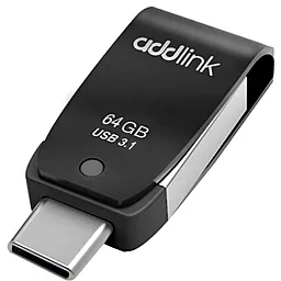 Флешка AddLink T65 64GB USB 3.1 Type-C (ad64GBT65G3) Black